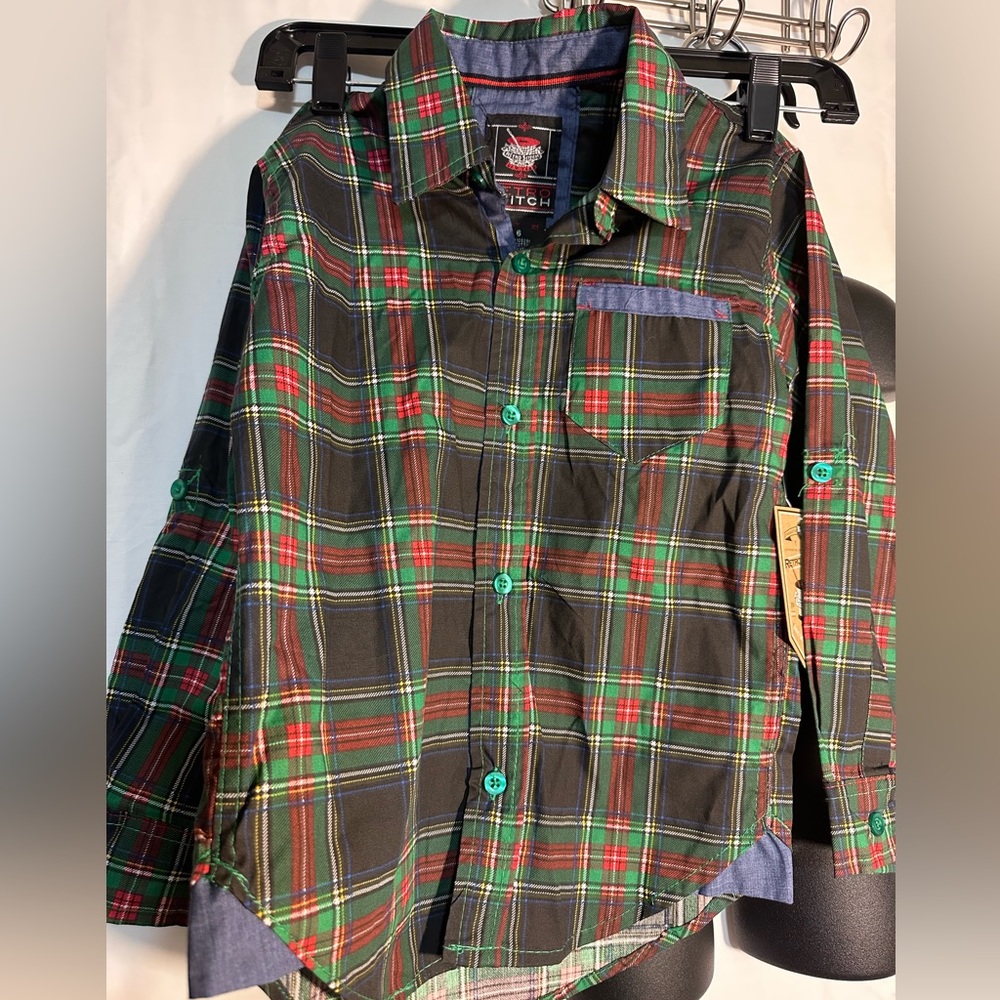 Retro stitch boys 2 pc set NWT